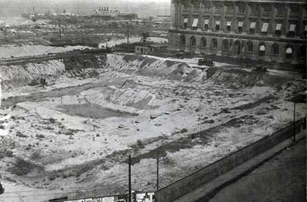 Excavation for the Cuyahoga County Courthouse, 1906