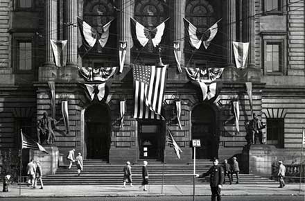 Cuyahoga County Courthouse, front entrance.