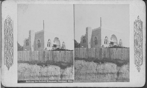 Building the Garfield Monument, Cleveland, Ohio