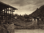 Thumbnail of a Primitive Suspension Bridge at Sze-Chuan, China